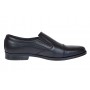 Pantofi barbati eleganti piele naturala fara siret Negru - GKR87N